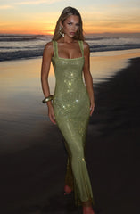 Petra maxi Dress - Olive