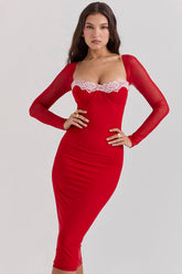 scarlet corset dress