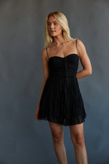 Ivy Lace Bustier Babydoll Mini Dress