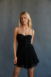 Ivy Lace Bustier Babydoll Mini Dress