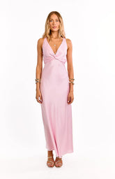 Oden Light Pink Formal Maxi Dress