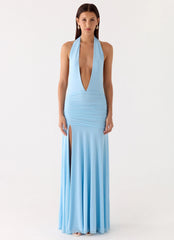 Sorrento Sunsets Maxi Dress - Ice Blue