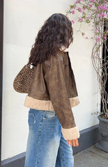 Cloud Brown Aviator Jacket
