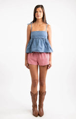 Ethel Blue Denim Top