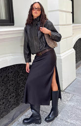 Genevieve Black Maxi Skirt