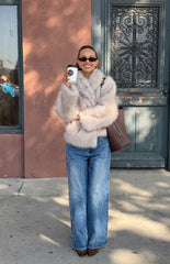 It Girl Sand Faux Fur Jacket - PRE ORDER