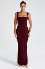 Helena Maxi Dress - Cherry Lacquer