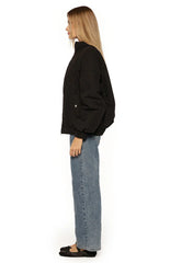 Ace Black Oversized Puffer Jacket