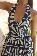 HENRIETTA MIDI DRESS - PIRAH NAVY