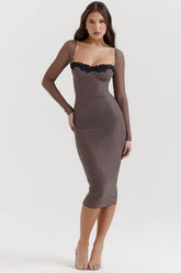 smoke corset dress