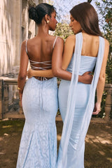 Bluebell Fluted Hem Maxi Skirt