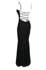 Black Lace Maxi Dress