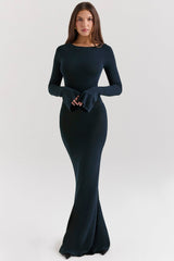 midnight blue maxi dress