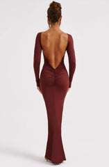 Rameesha Maxi Dress - Brown