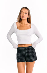 Brynn Black Polka Dot Shorts
