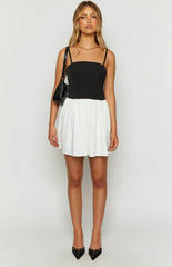 Draven Black And White Corset Mini Dress
