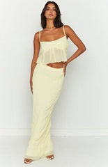 The Moment Yellow Maxi Skirt