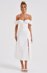 Courtney Midi Dress - Ivory