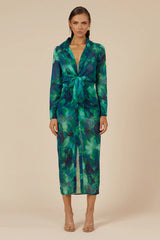 Calista Shirt Dress - Green